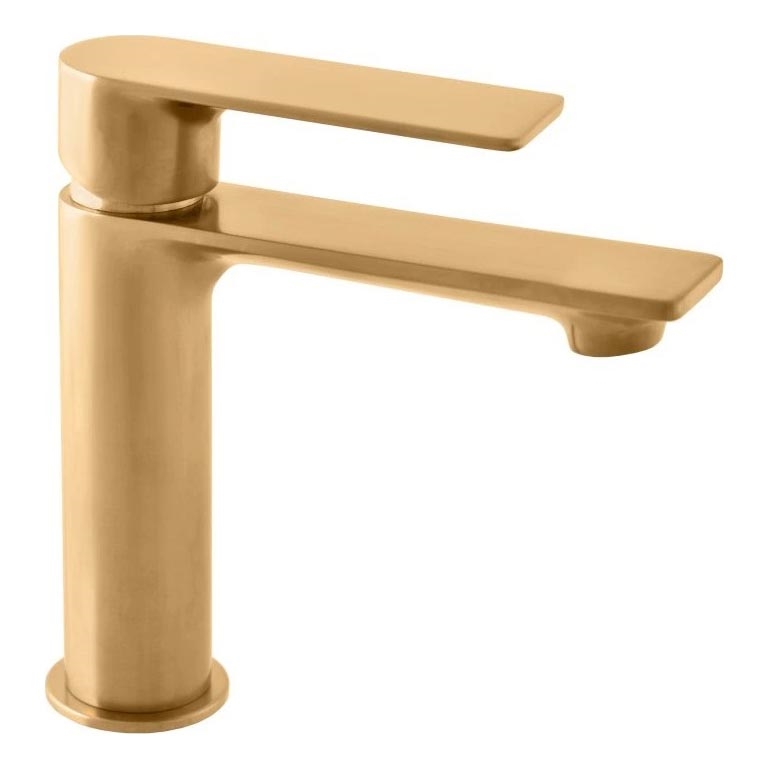 RAV Slezák NL126.0ZK - Grifo de lavabo NIL 16,2 cm oro cepillado