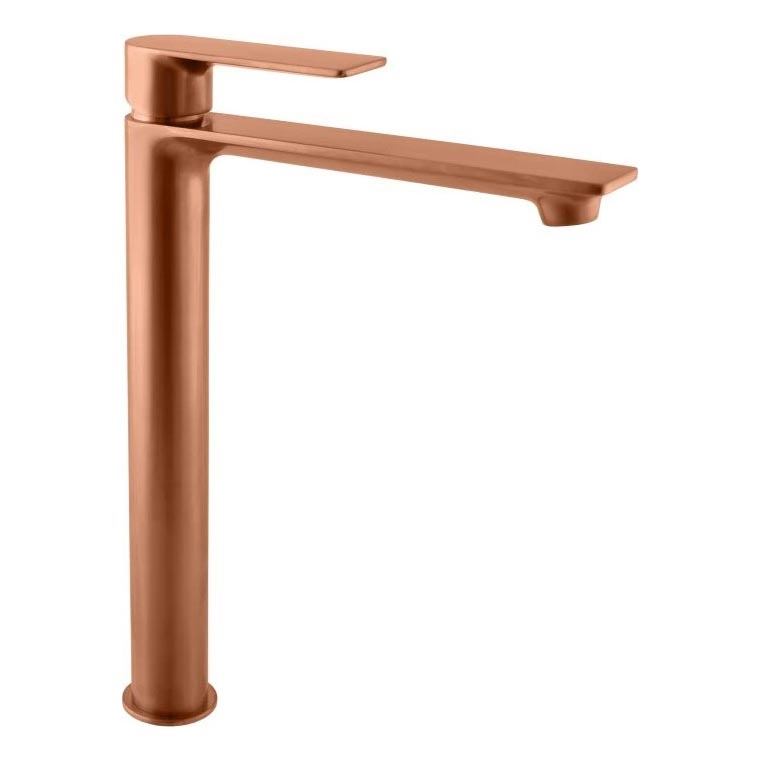 RAV Slezák NL130.0ZRK - Grifo de lavabo NIL 31,2 cm con acabado oro rosa cepillado