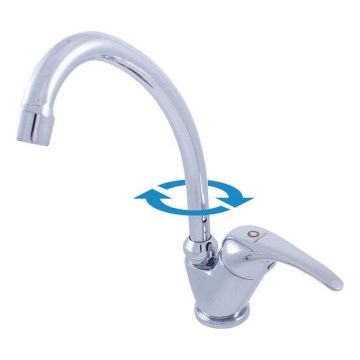 RAV Slezák SA006.0/1 - Grifo para fregadero SAZAVA 26,1 cm cromo brillante