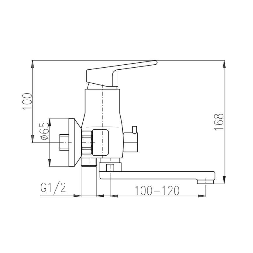 RAV Slezák SA051.5 - Grifo de bañera SAZAVA cromo pulido
