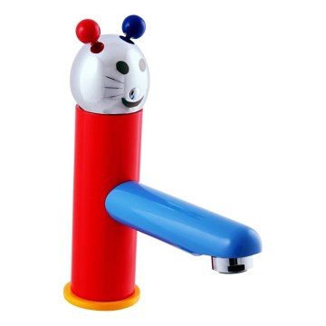 RAV Slezák SE326.0 - Grifo de lavabo JUNIOR 18,2 cm rojo/azul