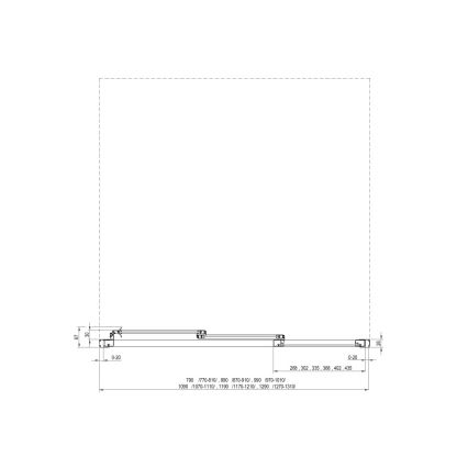 Ravak 00VG01R211 - Puertas de ducha de tres paneles SUPERNOVA 120x198 cm blancas