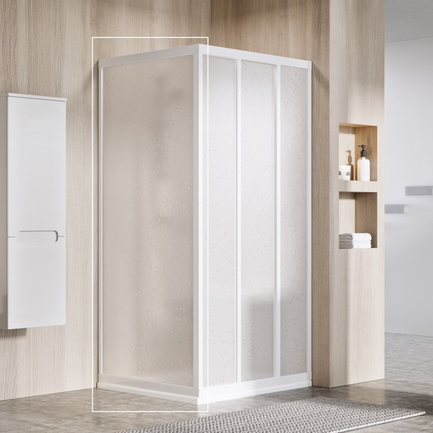 Ravak 940701R211 - Mampara fija de ducha SUPERNOVA 90x198 cm blanca