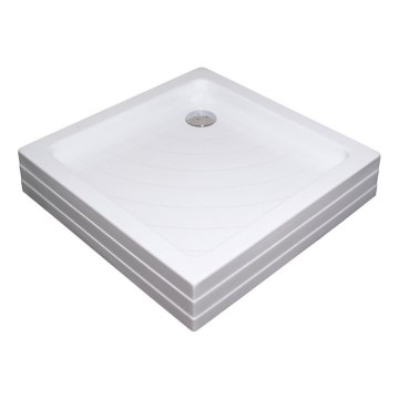 Ravak A007701120 - Plato de ducha cuadrado ANGELA 90x90 cm blanco