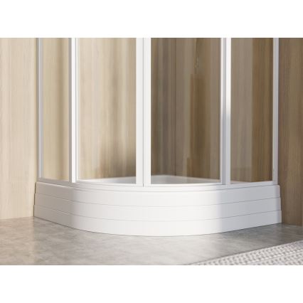 Ravak A207001120 - Plato de ducha de cuarto de círculo RONDA 90x90 cm blanco