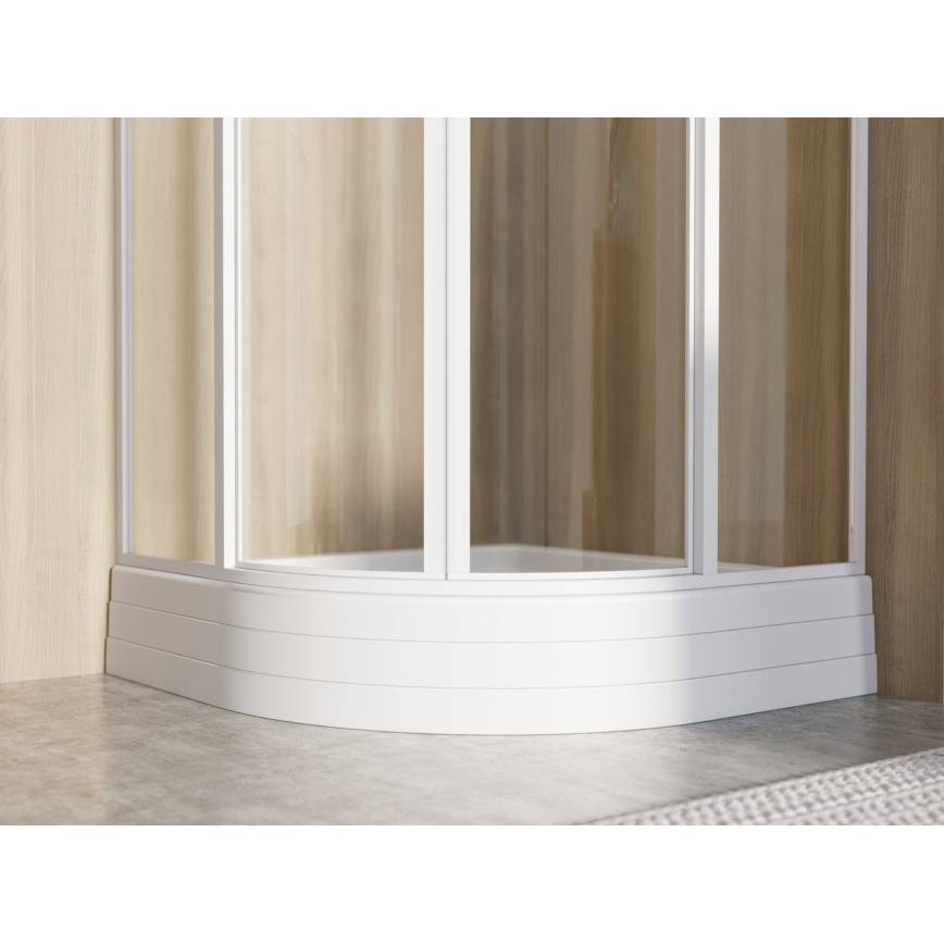 Ravak A207001120 - Plato de ducha de cuarto de círculo RONDA 90x90 cm blanco