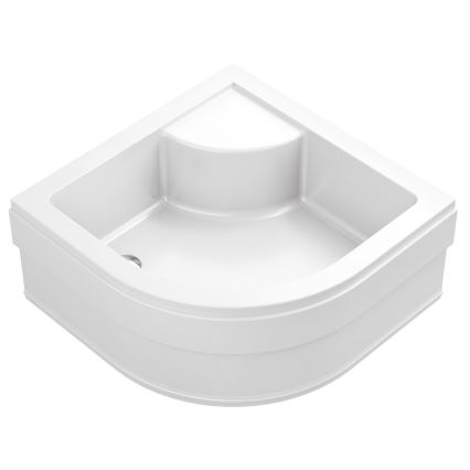 Ravak A217001020 - Plato de ducha en cuarto de círculo SABINA 90x90 cm blanco