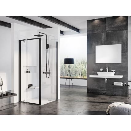 Ravak B8F0000060 - Asiento de ducha abatible OVO negro