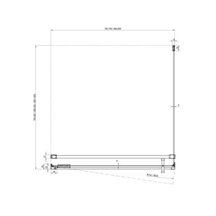 Ravak - Mampara de ducha COOL 80x80 cm cromo brillante