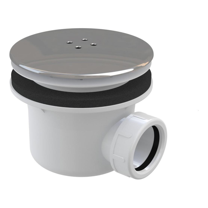 Ravak X01314 - Sifón para plato de ducha, diámetro 11,6 cm, cromado brillante