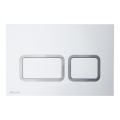 Ravak X01739 - Pulsador de cisterna TWIN 24,7x16,5 cm blanco