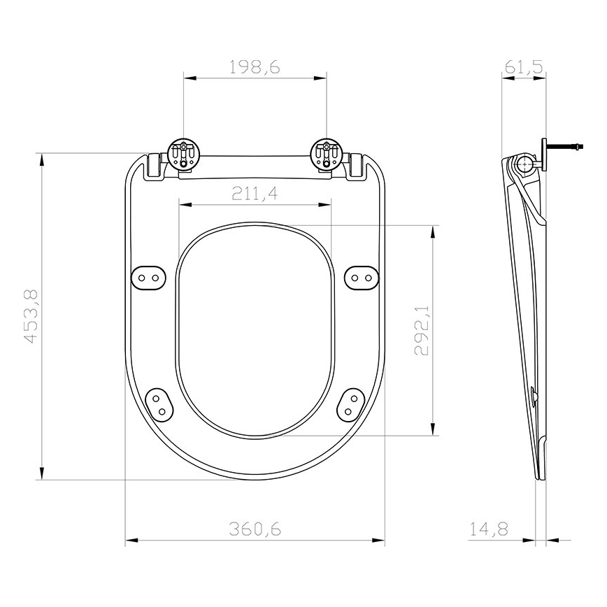 Ravak X01795 - Asiento de inodoro SoftClose CHROME negro