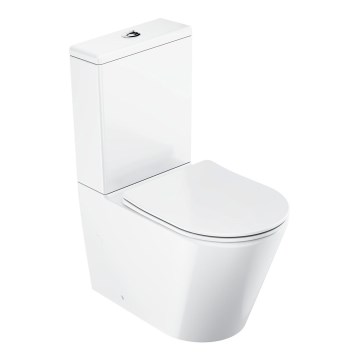 Ravak X01872 - Inodoro compacto sin brida con asiento SoftClose ELEGANT, cerámica/blanco