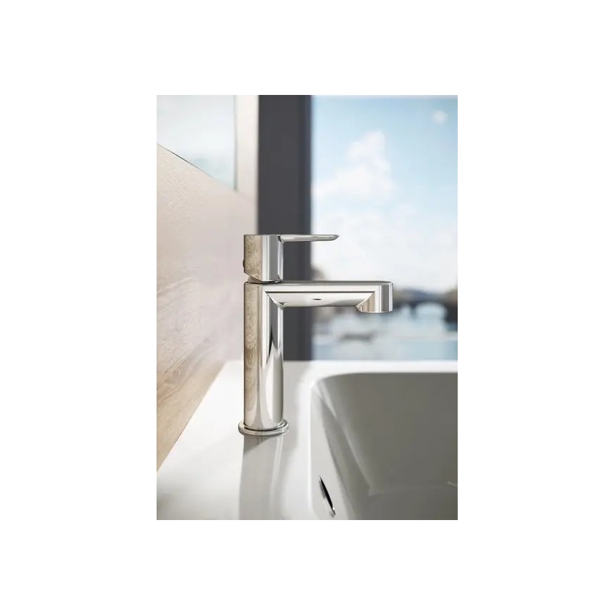 Ravak X070113 - Grifo de lavabo PURI 19,1 cm, cromo brillante