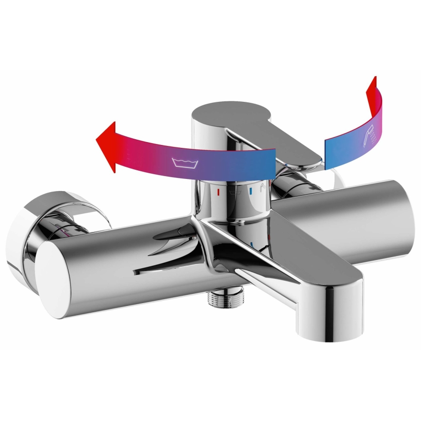 Ravak X070115 - Grifo de bañera PURI cromo brillante
