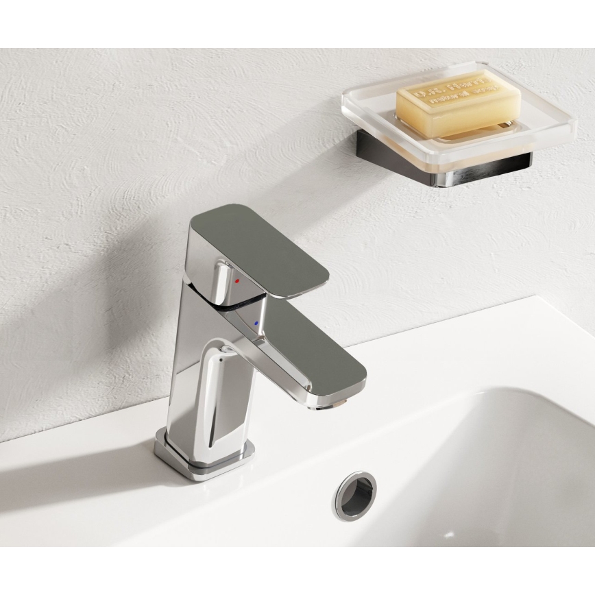 Ravak X070127 - Grifo de lavabo FREE 14,5 cm, cromo brillante