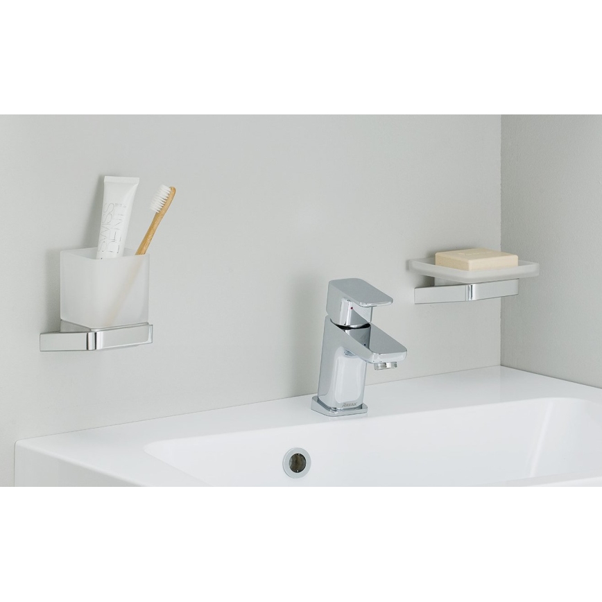 Ravak X070127 - Grifo de lavabo FREE 14,5 cm, cromo brillante