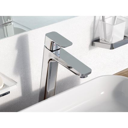 Ravak X070130 - Grifo de lavabo FREE 33,4 cm cromo brillante