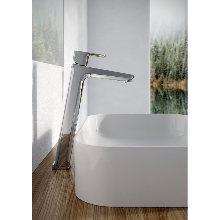 Ravak X070130 - Grifo de lavabo FREE 33,4 cm cromo brillante