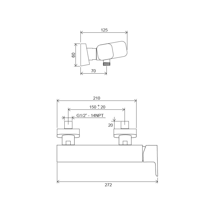 Ravak X070132 - Grifo de ducha FREE cromo brillante