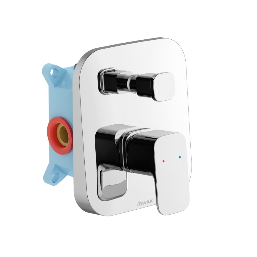 Ravak X070136 - Mezclador de ducha para instalación empotrada FREE, cromo brillante