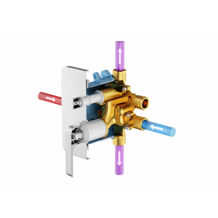 Ravak X070139 - Cuerpo base para grifos empotrados R-BOX VARI 13,9x14,6 cm