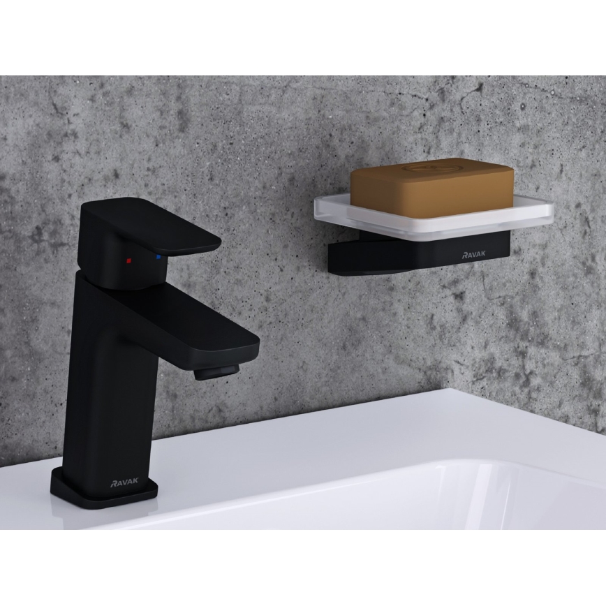 Ravak X070150 - Grifo de lavabo FREE 17,2 cm negro