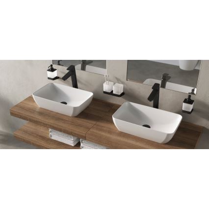 Ravak X070151 - Grifo para lavabo FREE 33,4 cm negro