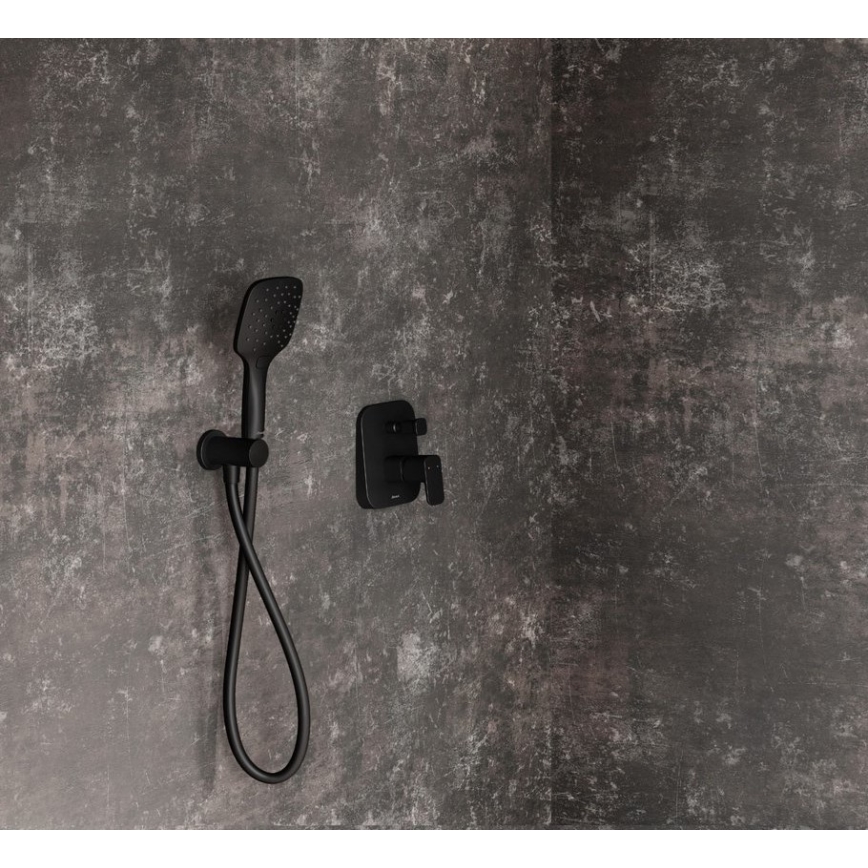Ravak X070158 - Mezclador de ducha para instalación empotrada FREE, negro