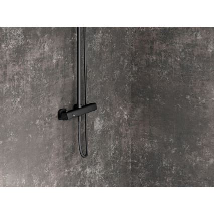 Ravak X070160 - Juego de ducha con grifo termostático FREE, negro