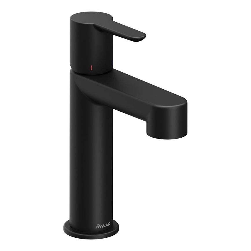 Ravak X070181 - Grifo de lavabo PURI 19,1 cm negro