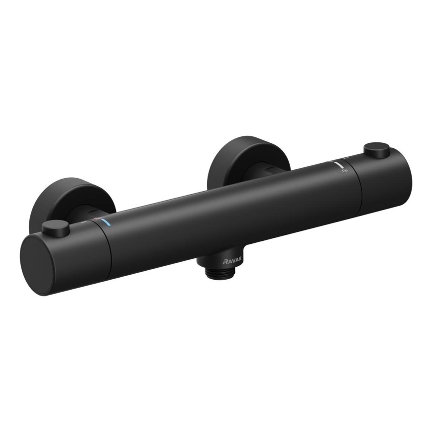 Ravak X070188 - Grifo termostático de ducha PURI negro