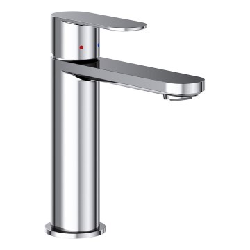 Ravak X070446 - Grifo de lavabo CHROME 17,7 cm, acabado en cromo brillante