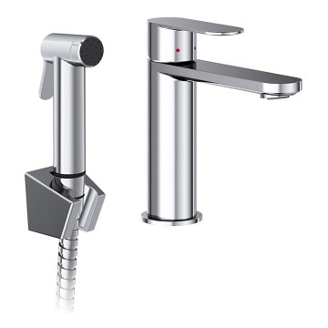 Ravak X070450 - Grifo para lavabo con ducha de bidé CHROME cromo brillante