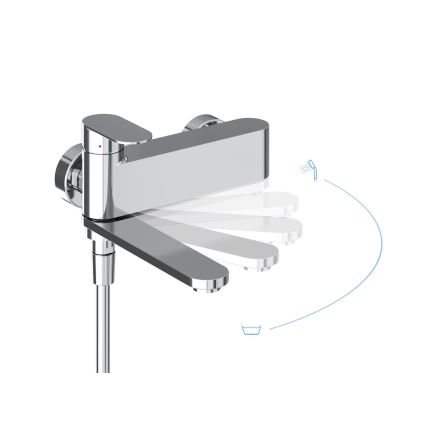 Ravak X070451 - Grifo de bañera CHROME, cromo brillante