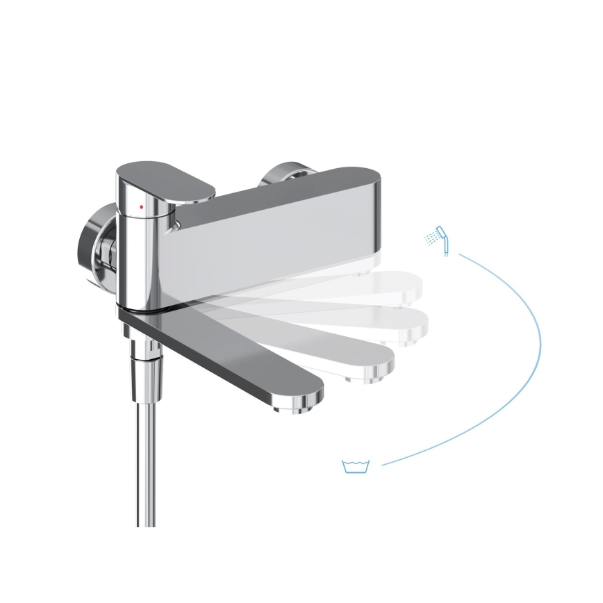 Ravak X070451 - Grifo de bañera CHROME, cromo brillante