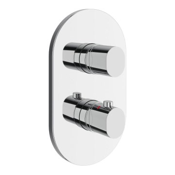 Ravak X070455 - Grifo termostático de ducha para instalación empotrada CHROME, cromo brillante