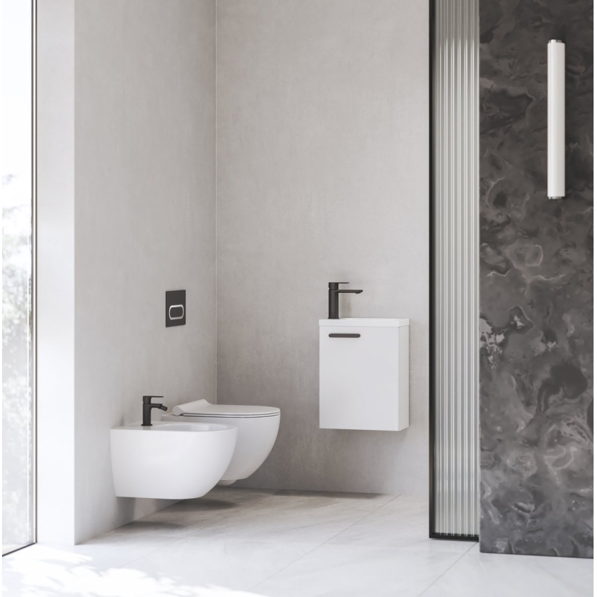 Ravak X070458 - Grifo de lavabo CHROME 17,7 cm negro