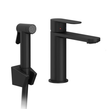 Ravak X070462 - Grifo de lavabo con ducha de bidé CHROME negro