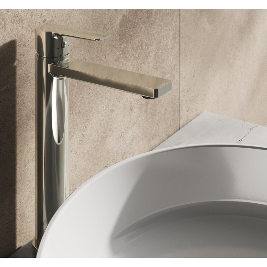 Ravak X070484 - Grifo para lavabo SOLAR 29 cm, cromo brillante