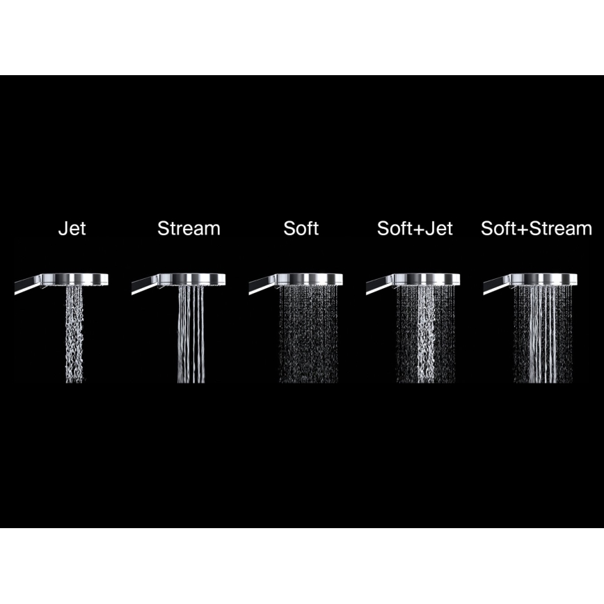 Ravak X07P008 - Ducha de mano, acabado en cromo brillante