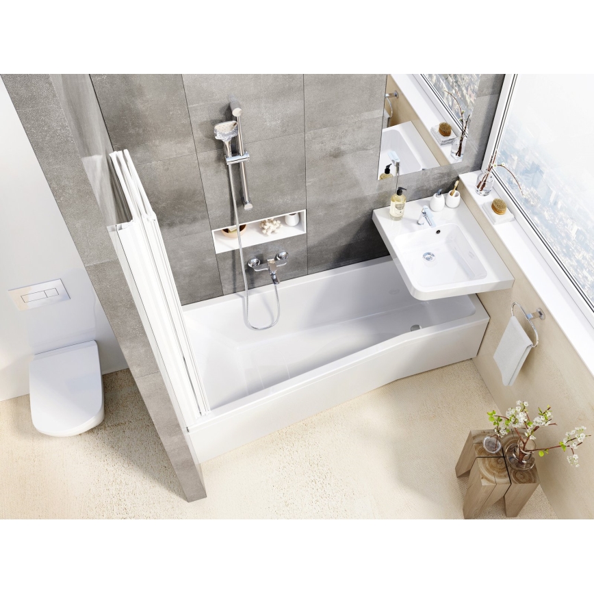 Ravak X07P348 - Ducha de mano con pulsador, cromo brillante