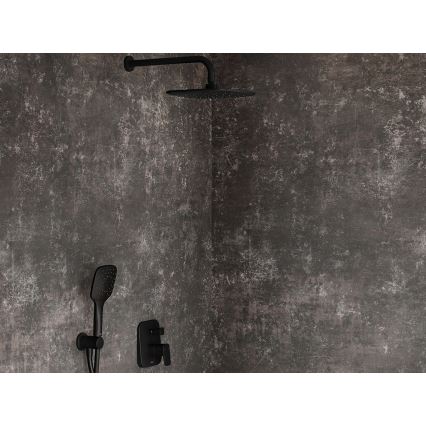 Ravak X07P569 - Ducha de mano con pulsador, color negro