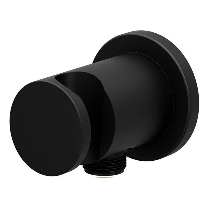 Ravak X07P572 - Soporte de ducha con salida de 7,8x6 cm, negro