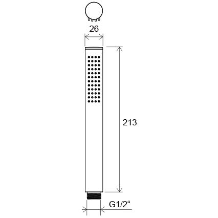Ravak X07P573 - Alcachofa de ducha AIR negra