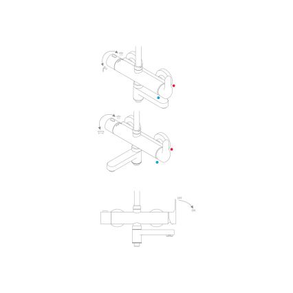 Ravak X07P642 - Juego de ducha con grifería cromo brillante
