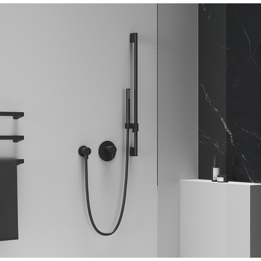 Ravak X07P670 - Alcachofa de ducha negra mate