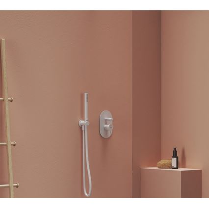 Ravak X07P682 - Ducha de mano blanca mate