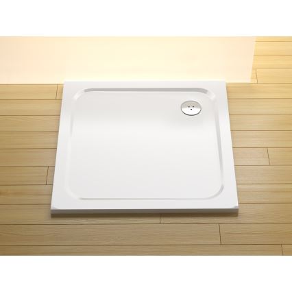Ravak XA047701010 - Plato de ducha cuadrado PERSEUS 90x90 cm blanco