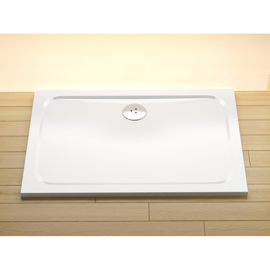 Ravak XA04A701010 - Plato de ducha rectangular GIGANT 100x90 cm blanco